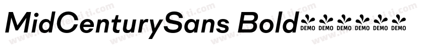 MidCenturySans Bold字体转换